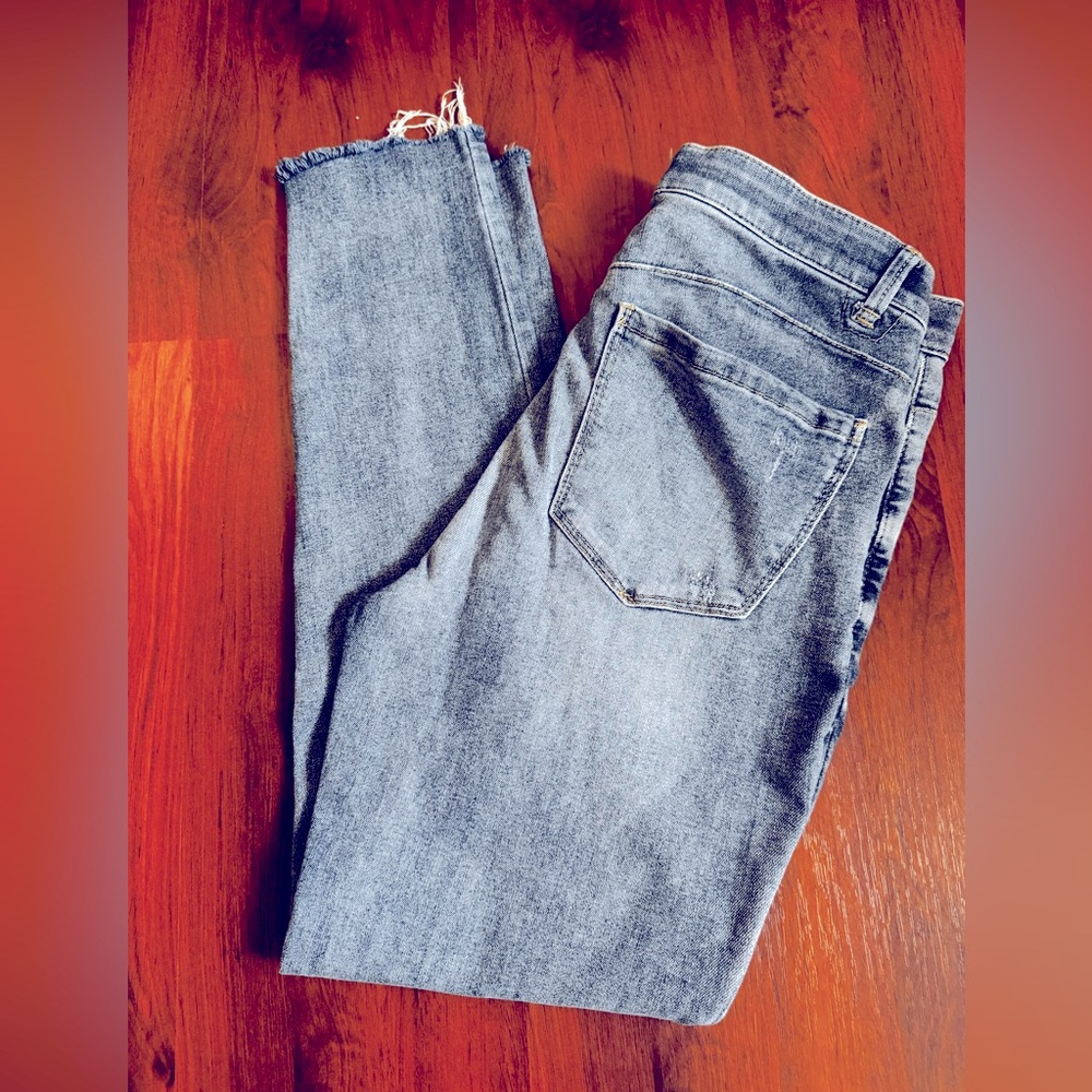 Democracy Ab Technology Absolution High Rise Skinny Distressed Jeans Sz 8